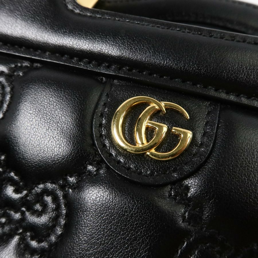 GUCCI 牛皮皮革GG Matelasse手挽肩背兩用袋-5