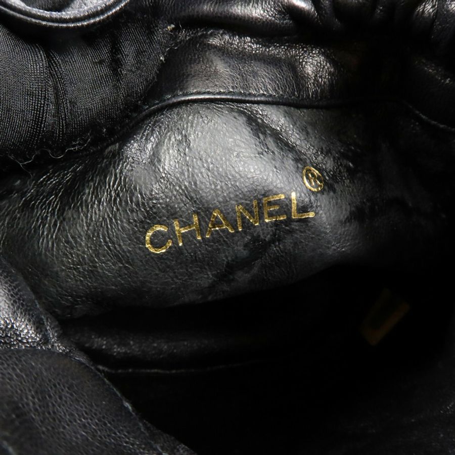 CHANEL 羊皮皮革Vintage Bucket肩背袋-5
