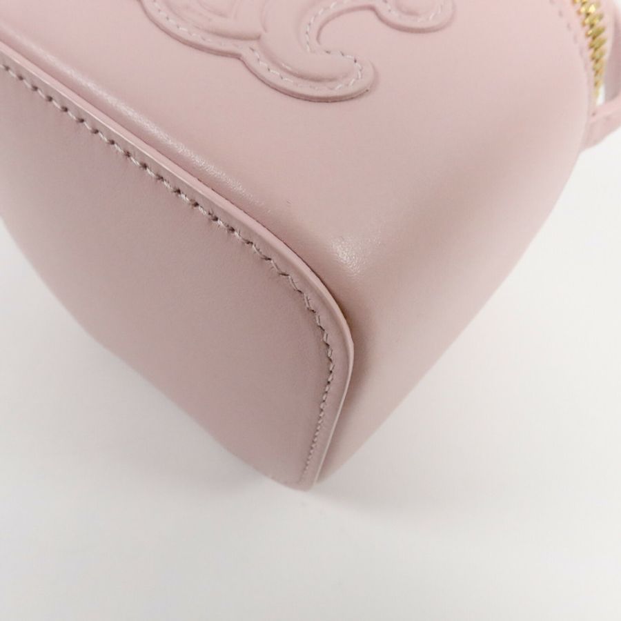 CELINE 牛皮皮革Mini Vanity Case手挽肩背兩用袋-9