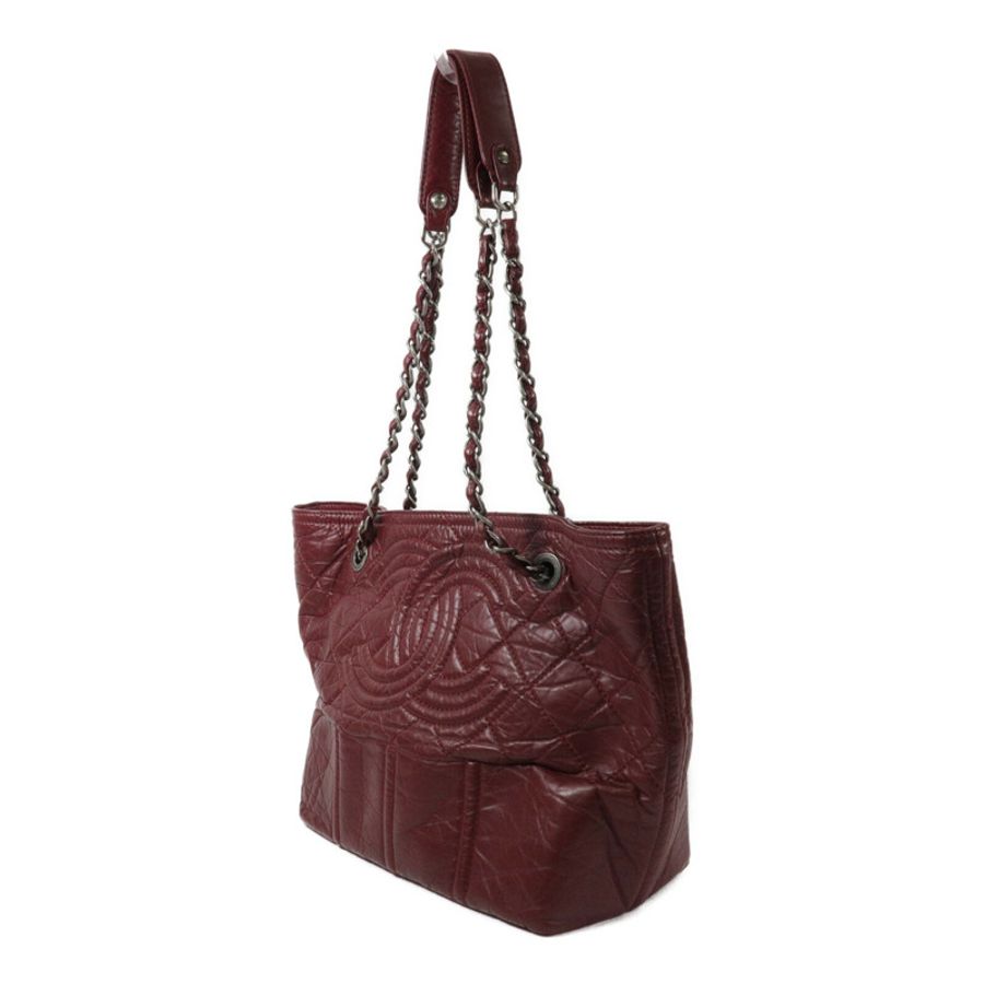 CHANEL 牛皮皮革Shopping In Moscow Tote Bag鏈帶手挽袋-2