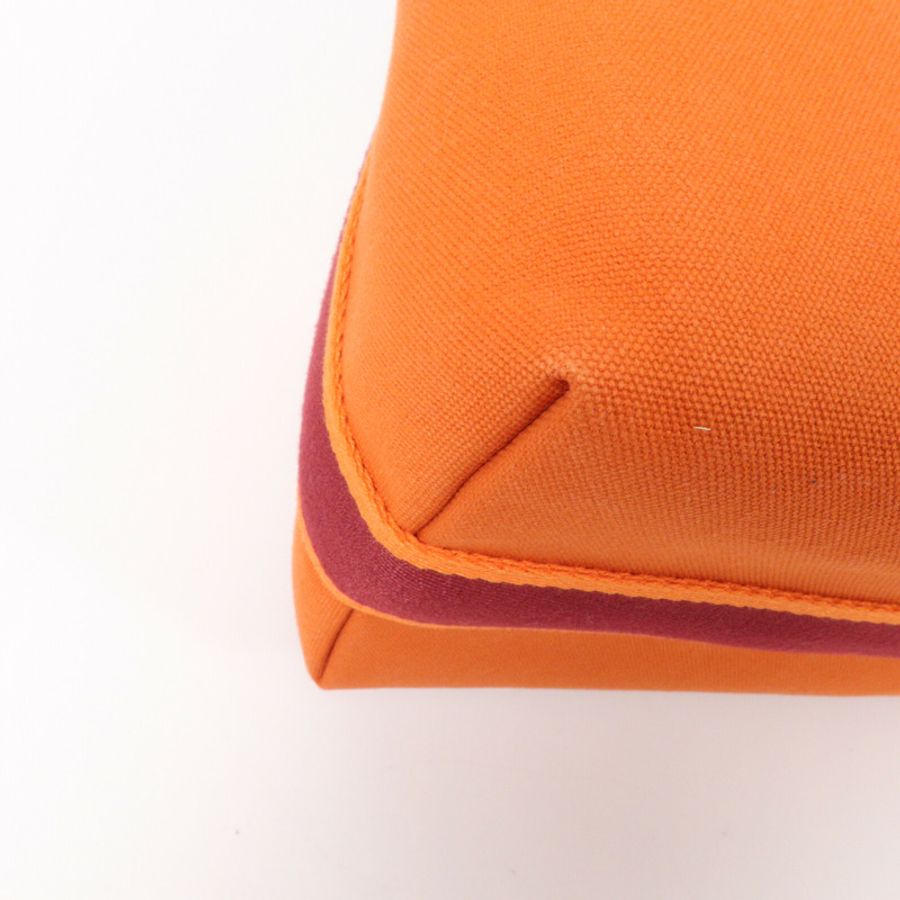 HERMES 帆布Bride-A-Brac Case Large手挽袋Orange-9
