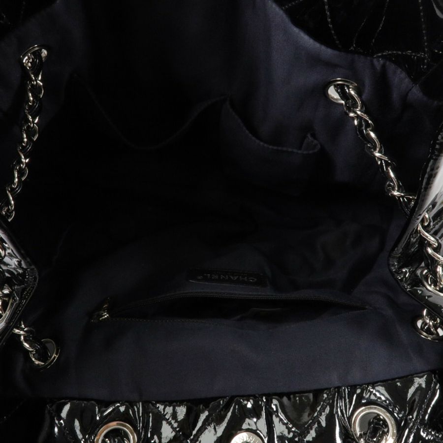 CHANEL 漆皮皮革Shoulder Bag鏈帶肩背袋-4