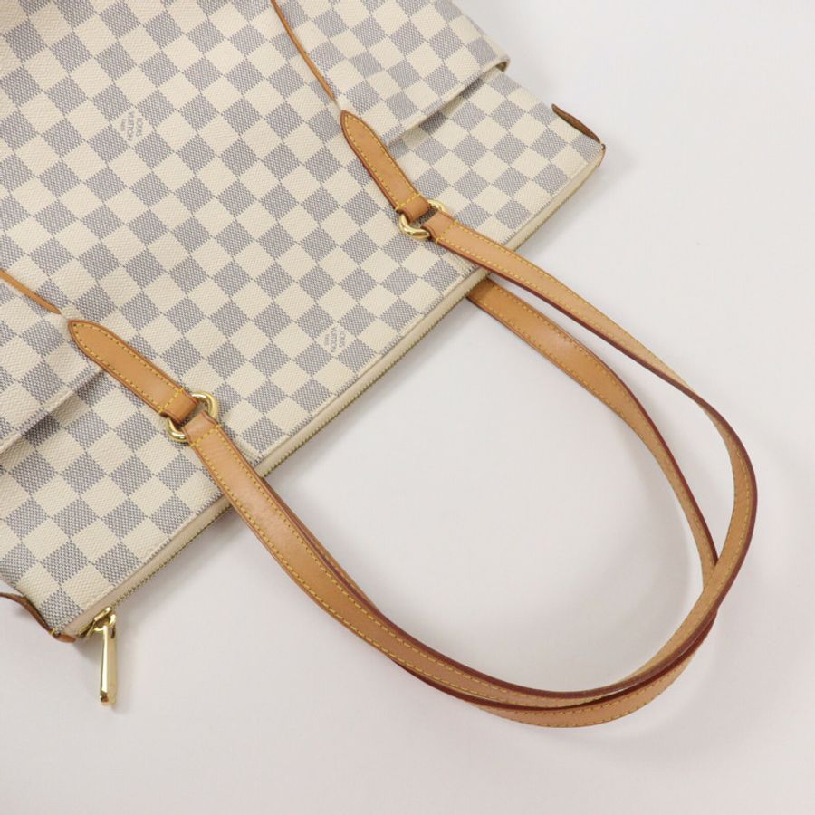 LOUIS VUITTON Damier Azur Totally MM肩背袋-6