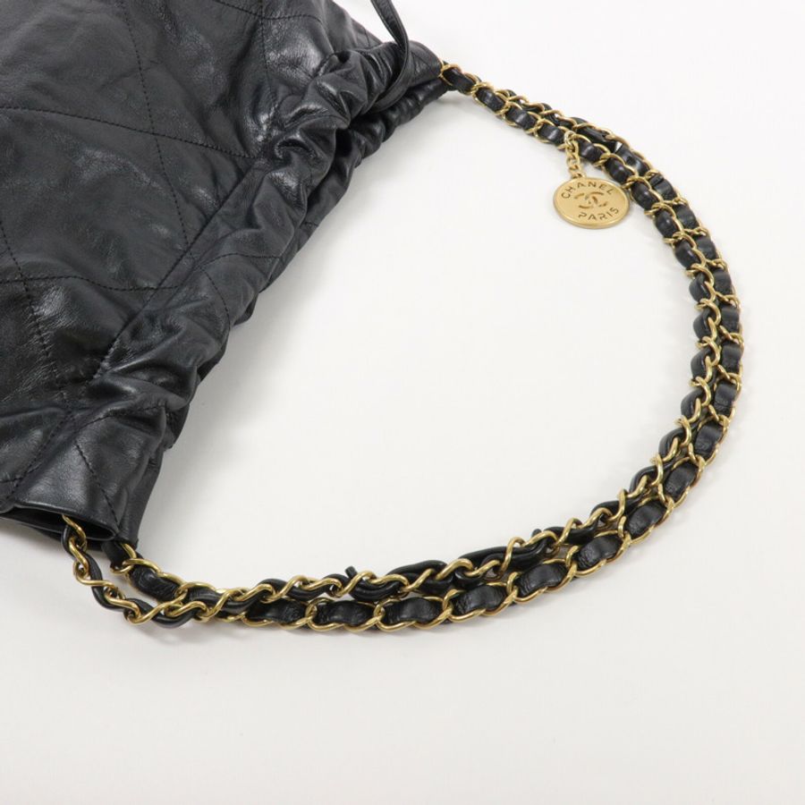 CHANEL 牛皮皮革Chanel 22 Small鏈帶肩背袋-9