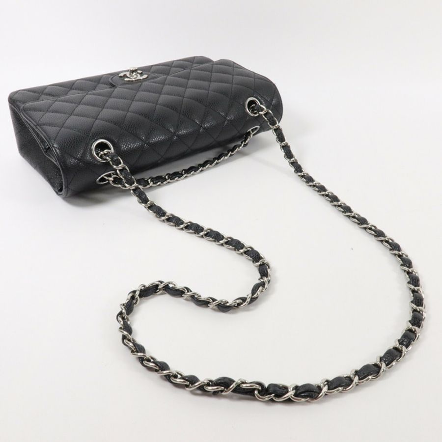 CHANEL 牛皮皮革Classic 25鏈帶肩背袋-10