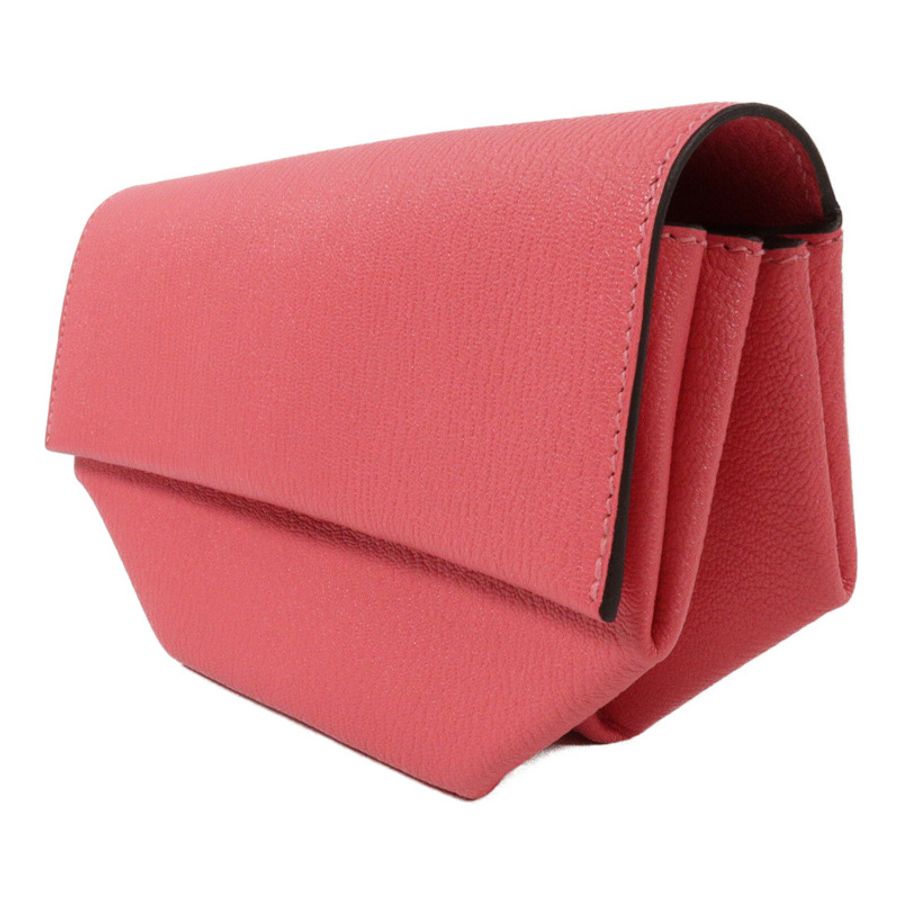 HERMES Chevre皮革Opli Clutch手提包Rose Lipstick-2