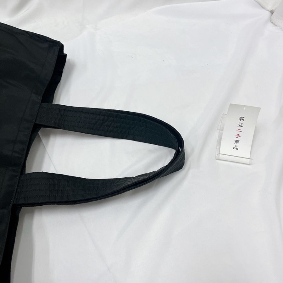 莉亞精品♡ Burberry 尼龍托特包 黑色 二手美品-11