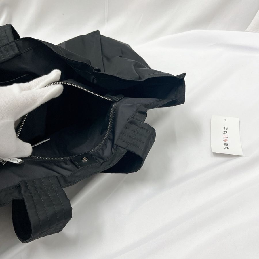 莉亞精品♡ Burberry 尼龍托特包 黑色 二手美品-15