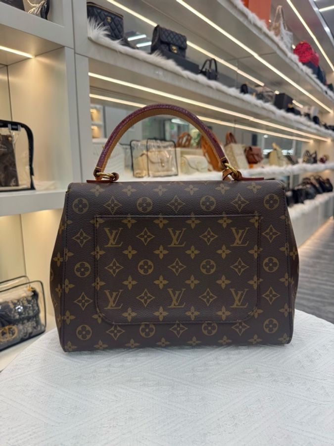 LV路易威登Louis Vuitton老花cluny蓝色拼色肩带-1