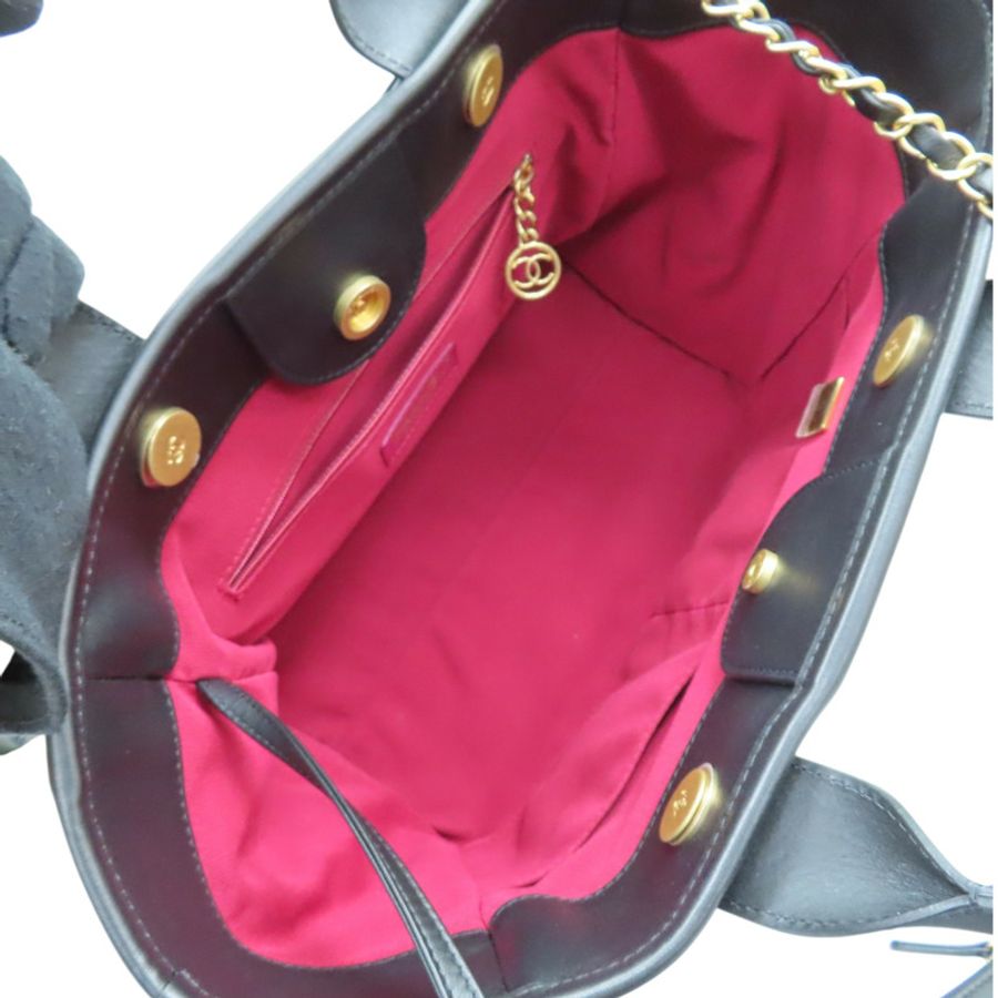 黑色 羊皮 Deauville 两用包【CHANEL 香奈兒】 AS3257-4