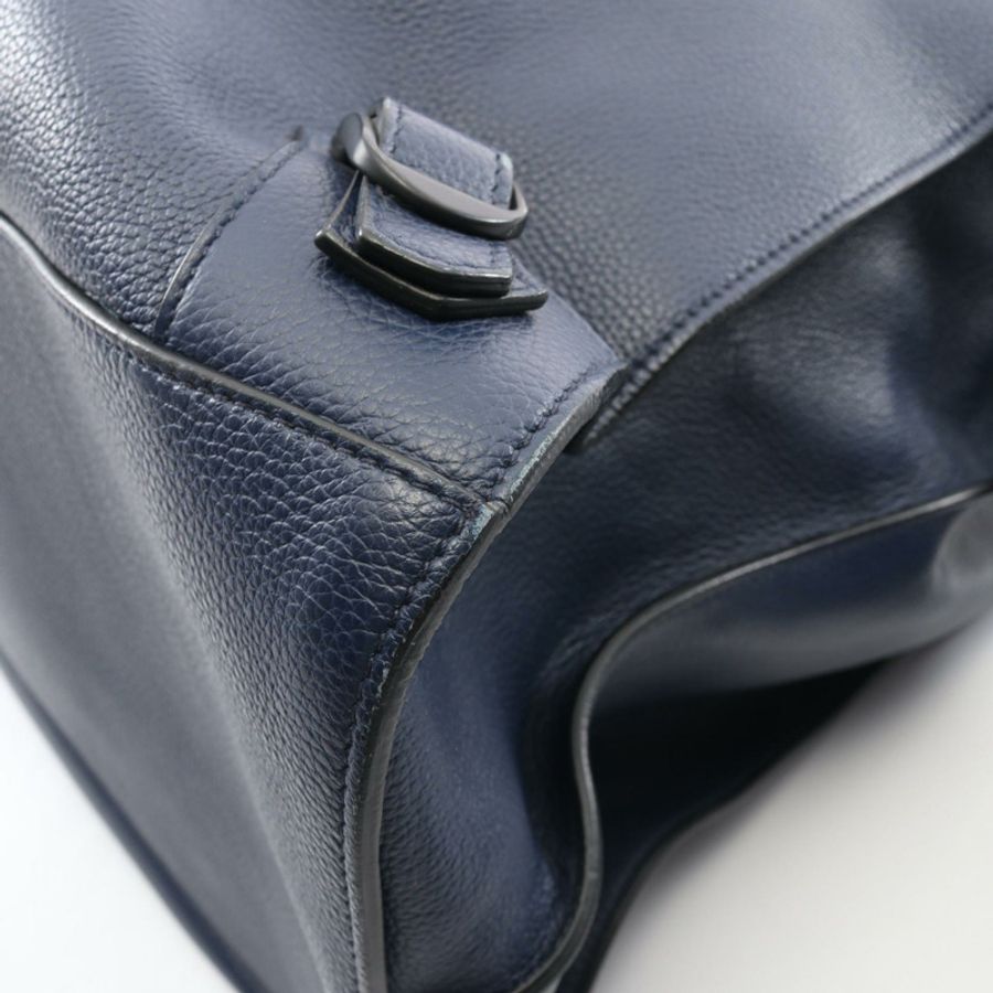 巴黎世家 (BALENCIAGA) NEO CLASSIC LARGE (Neo Classic City Large) 手提包 638531 皮革 海軍藍 二手 男女通用-4