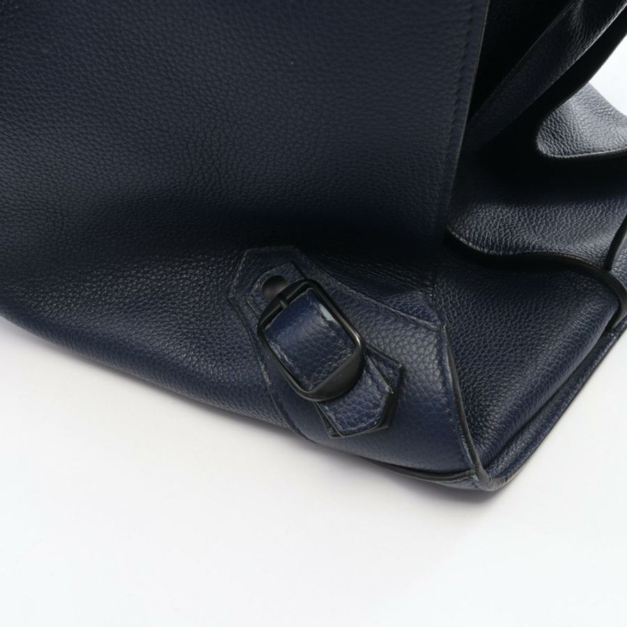 巴黎世家 (BALENCIAGA) NEO CLASSIC LARGE (Neo Classic City Large) 手提包 638531 皮革 海軍藍 二手 男女通用-6