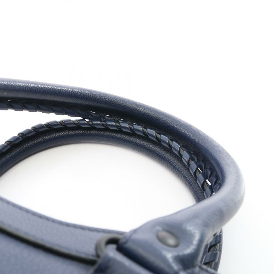 巴黎世家 (BALENCIAGA) NEO CLASSIC LARGE (Neo Classic City Large) 手提包 638531 皮革 海軍藍 二手 男女通用-8