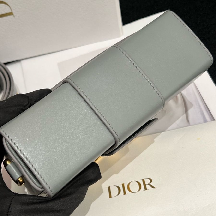 Dior 迪奧 Box 盒子包 藍灰色-1