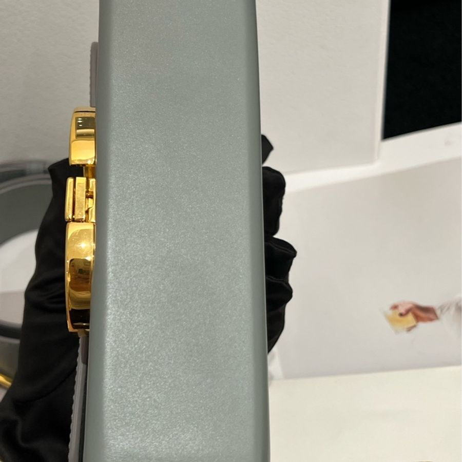 Dior 迪奧 Box 盒子包 藍灰色-2