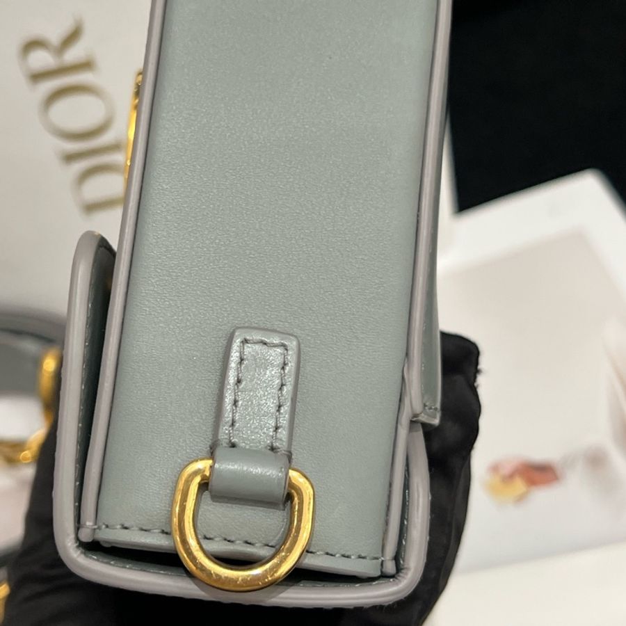 Dior 迪奧 Box 盒子包 藍灰色-3