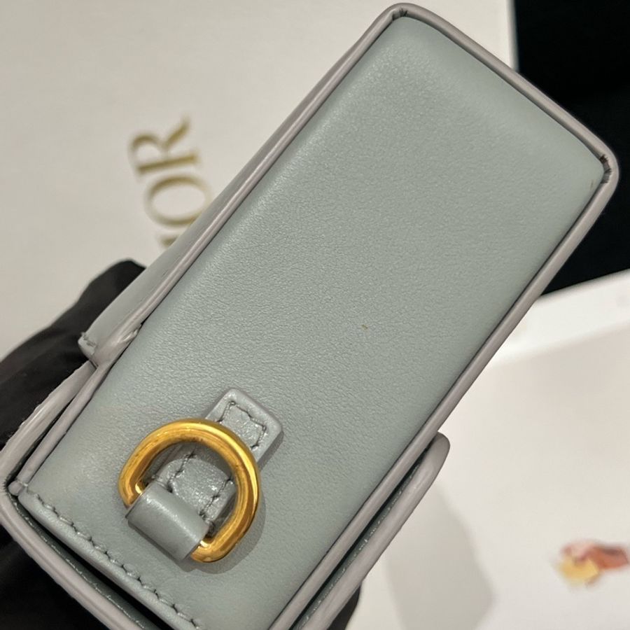Dior 迪奧 Box 盒子包 藍灰色-4