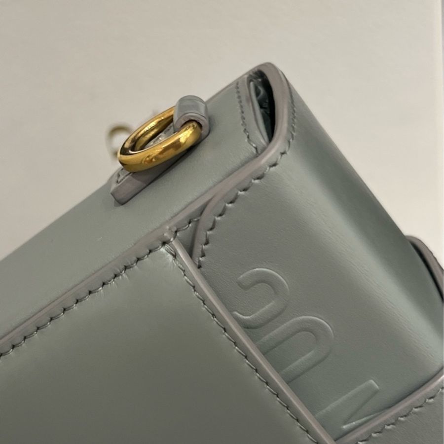 Dior 迪奧 Box 盒子包 藍灰色-8