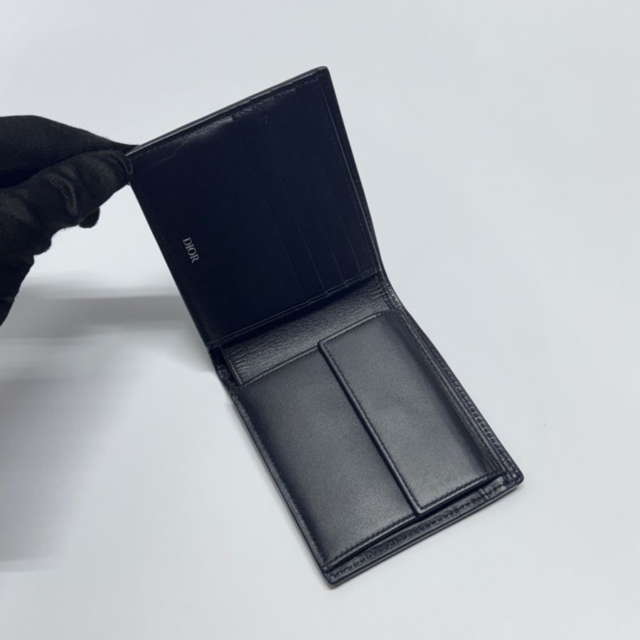 (極新🎁) DIOR Galaxy 迪奧 小牛皮 壓紋短夾 專櫃22000-5