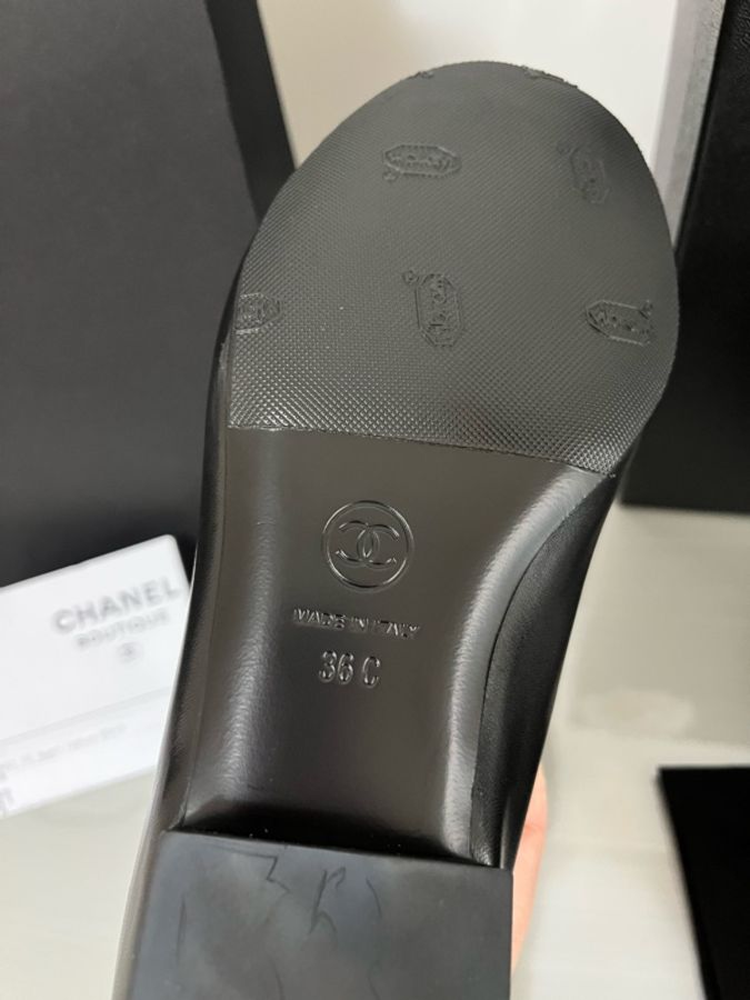 CHANEL 香奈兒《全新》珍珠瑪莉珍平底鞋 Mary Jane 黑色|36C|專櫃正品 全配-20
