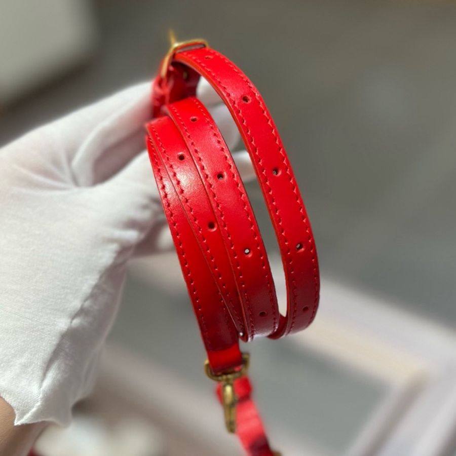 Balenciaga巴黎世家红色金扣沙漏包-7