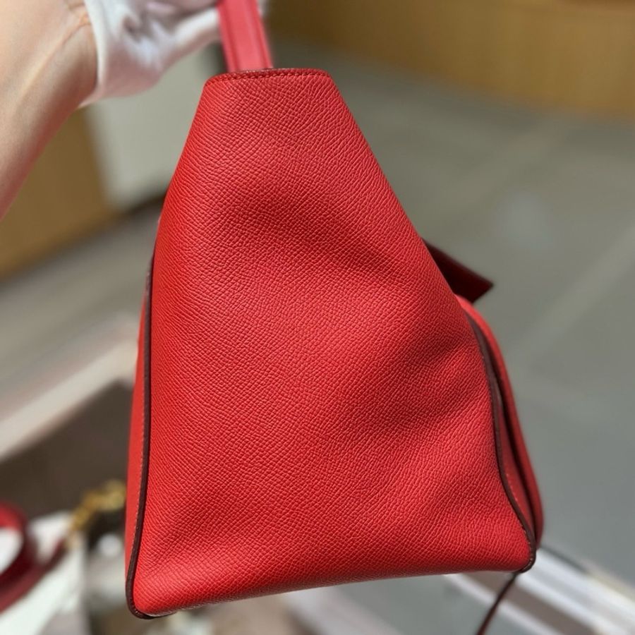 Celine mini belt紅色鲶鱼大号-3