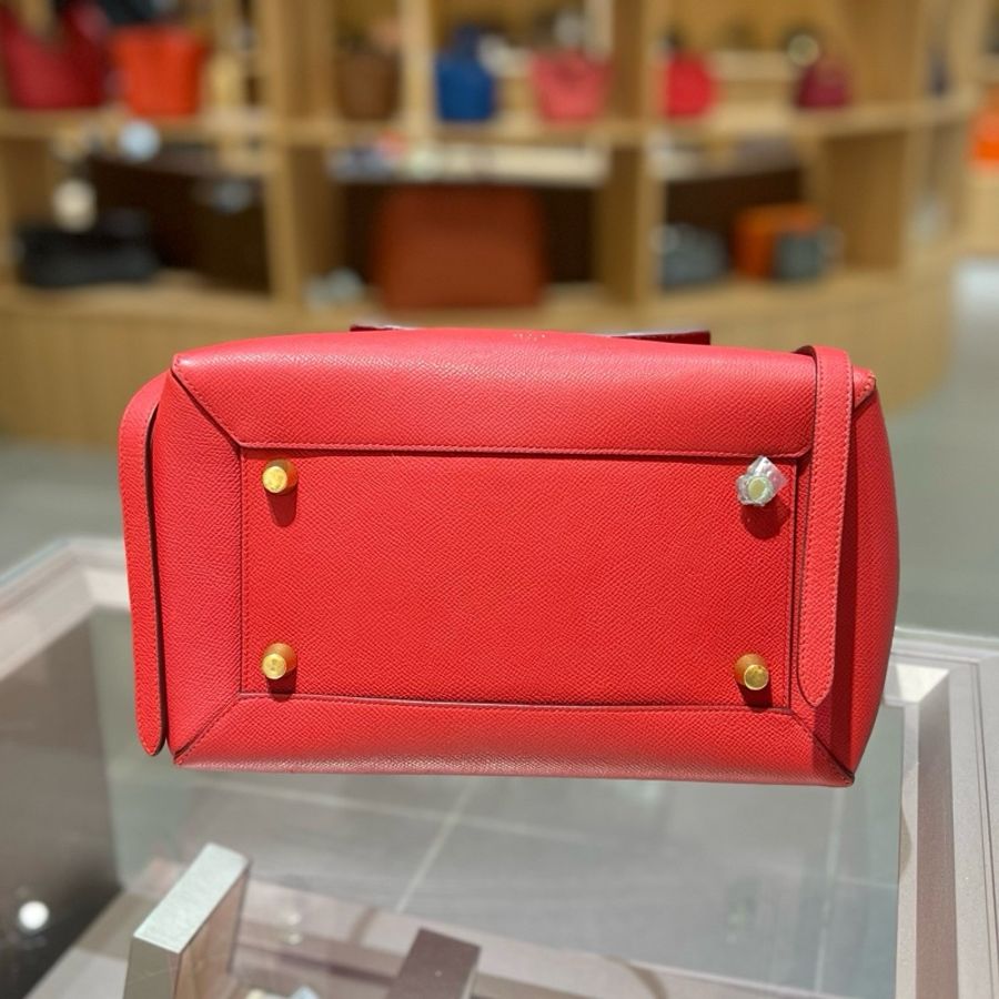 Celine mini belt紅色鲶鱼大号-4