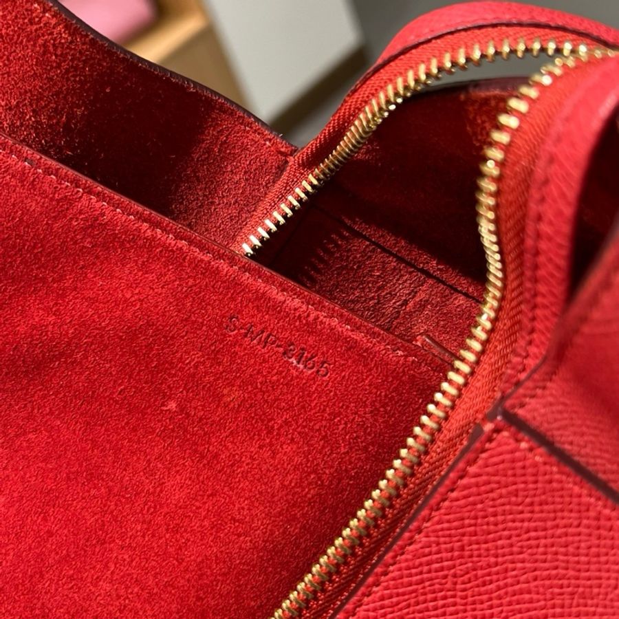 Celine mini belt紅色鲶鱼大号-6