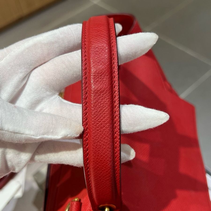Celine mini belt紅色鲶鱼大号-7