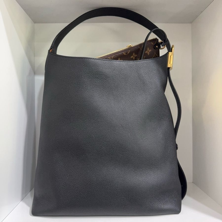 Louis Vuitton 路易威登黑金LOWKEY HOBO中號子母單肩腋下包 芯片款尺寸:30*35*18-1