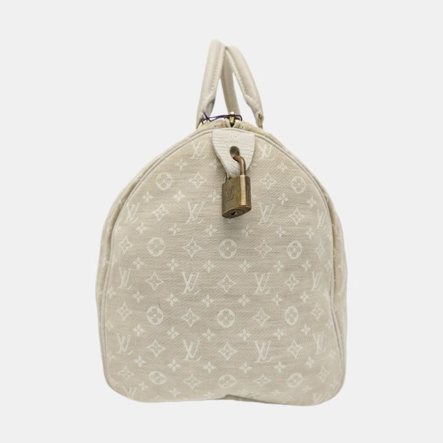 LOUIS VUITTON SPEEDY 30 米色帆布經典老花波士頓包-2
