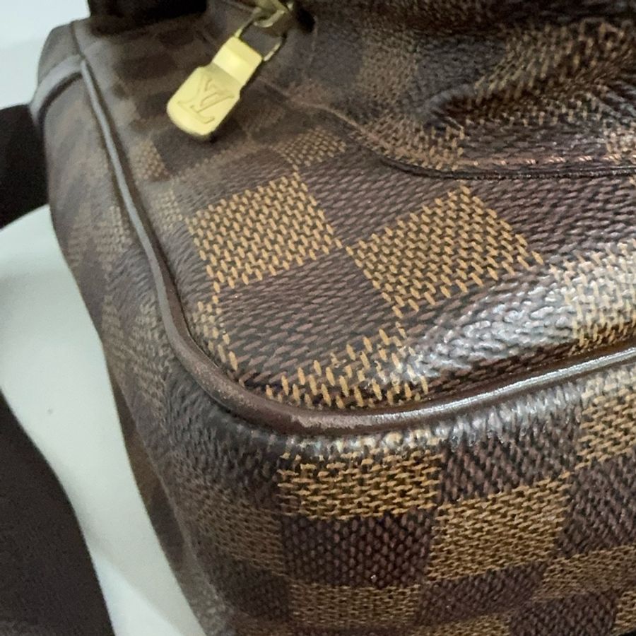 LouisVuitton 路易威登棋盤格翻蓋公文包郵差包尺寸32x10.5x26-4