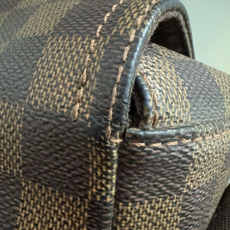 LouisVuitton 路易威登棋盤格翻蓋公文包郵差包尺寸32x10.5x26-11