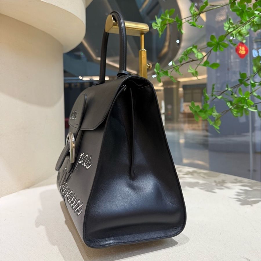 999新闲置未使用 soblack 黑金扣 Delvaux签字限量版-2