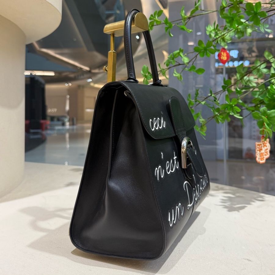 999新闲置未使用 soblack 黑金扣 Delvaux签字限量版-3