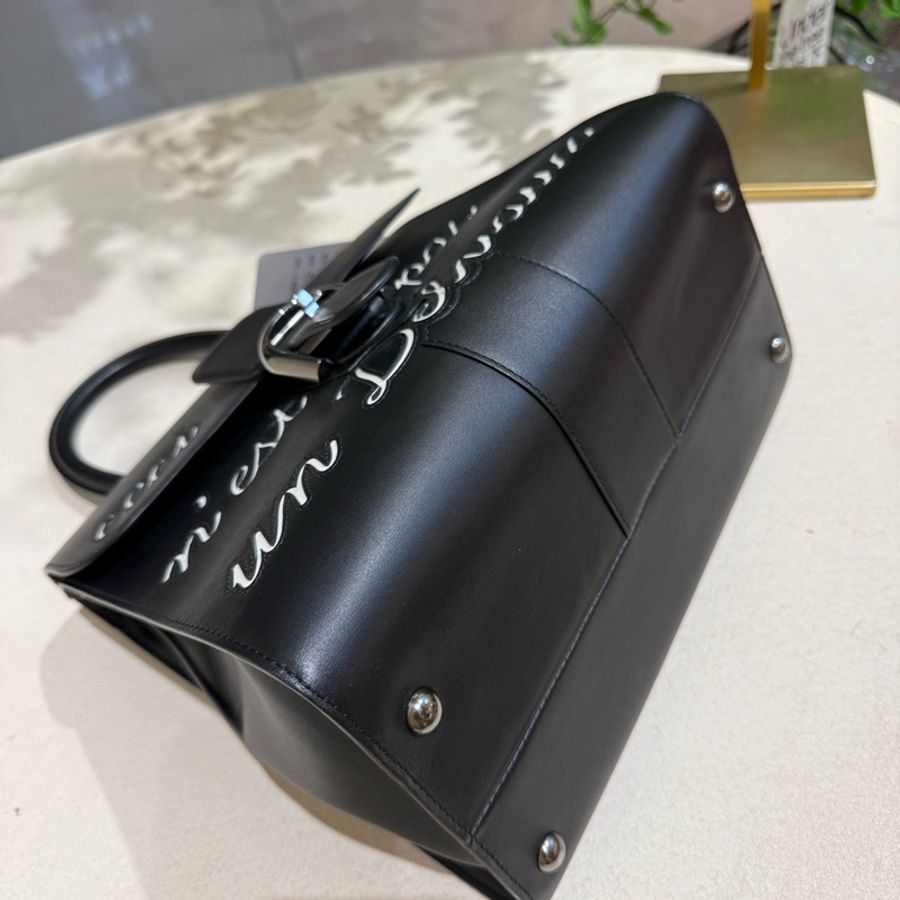 999新闲置未使用 soblack 黑金扣 Delvaux签字限量版-7