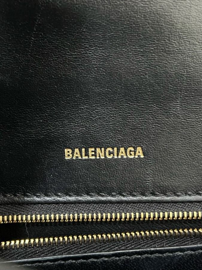 Balenciaga 巴黎世家 黑金光面沙漏S-18