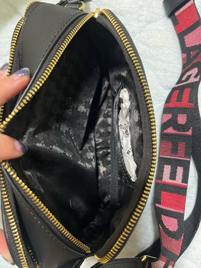 卡爾老佛爺雙層素色相機包-2