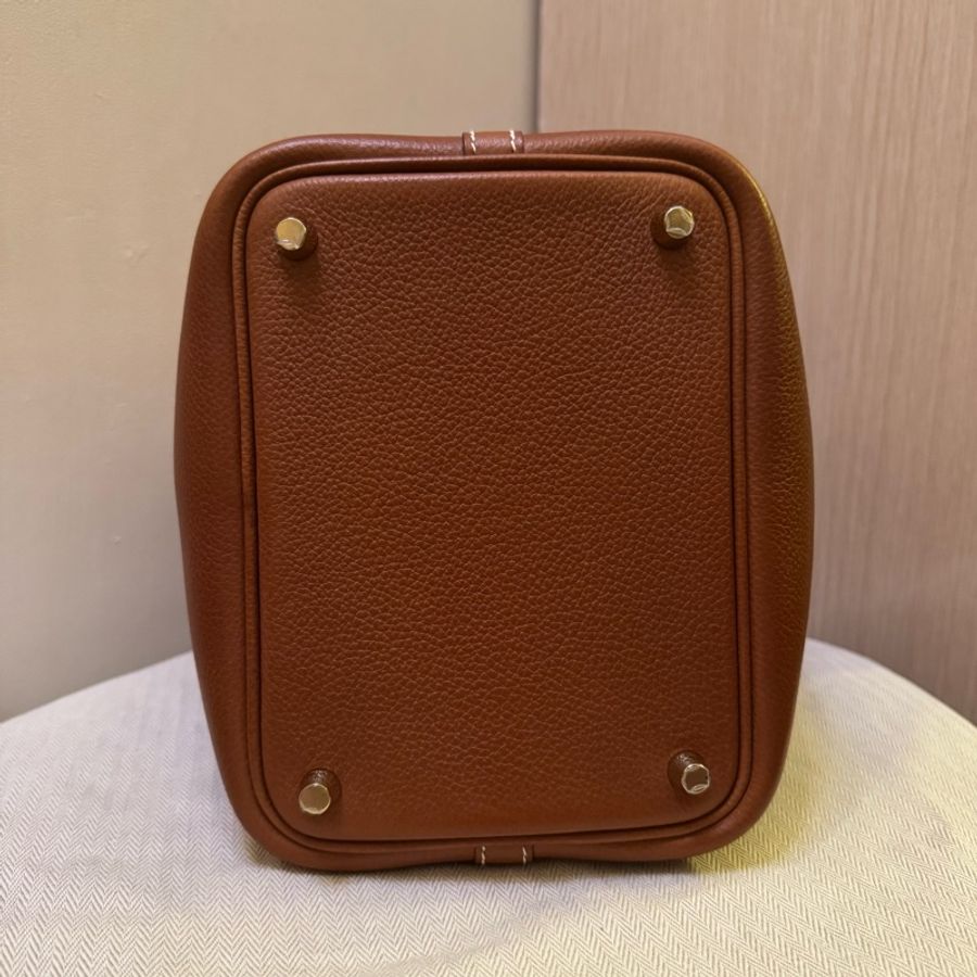 (Full set, unused) Hermès Picotin Lock 18 bag in Barenia Faubourg leather in Gold Hardware (Stamp U)-10