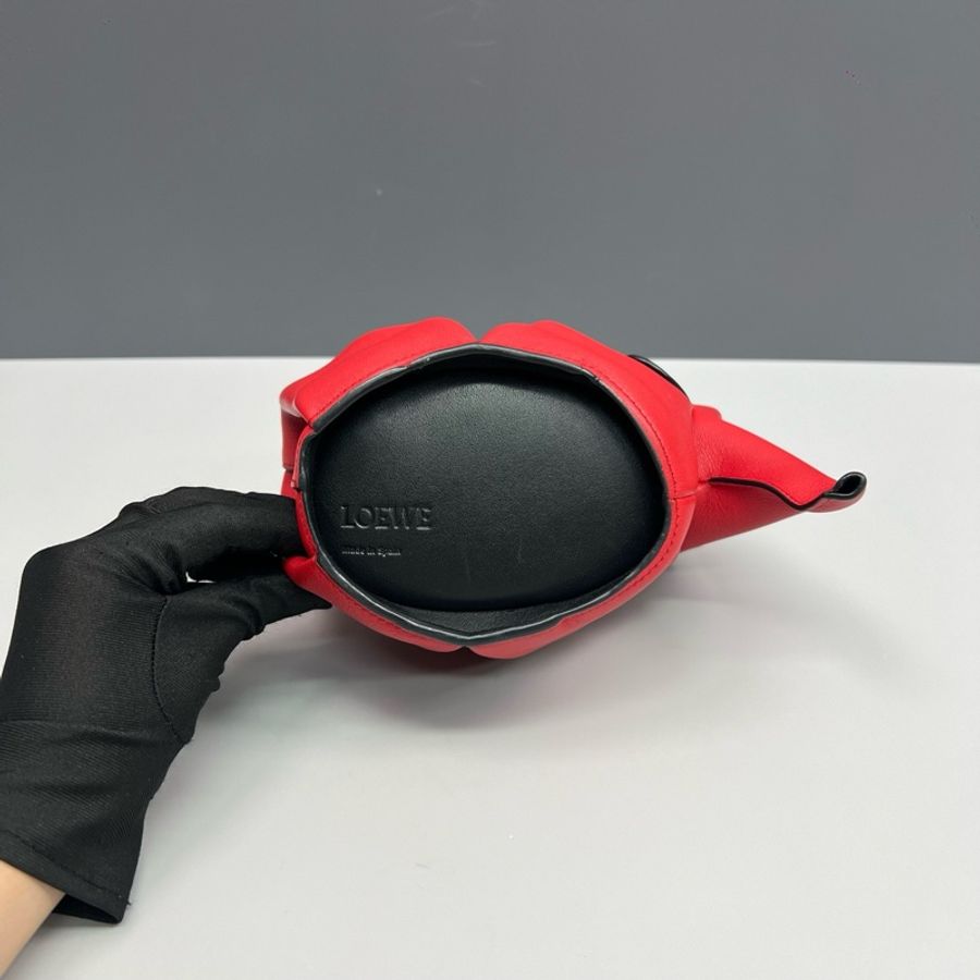 Loewe羅意威 紅色全皮小象包 98新-4
