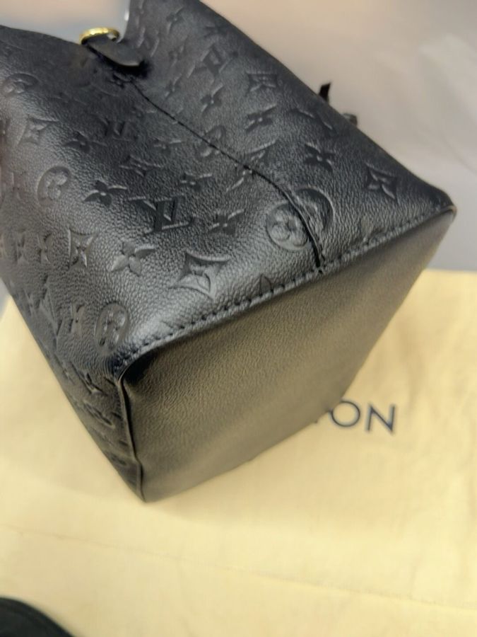 LV NeoNoe水桶包 黑色壓紋 全新未使用 帶膜-7