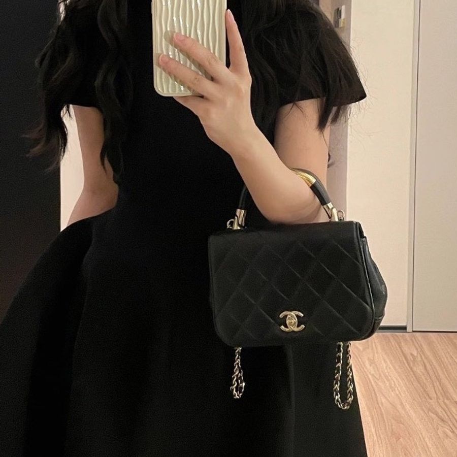 99新🖤✨#香奈兒 #handle黑金 #Cfmini #全配有購證-1