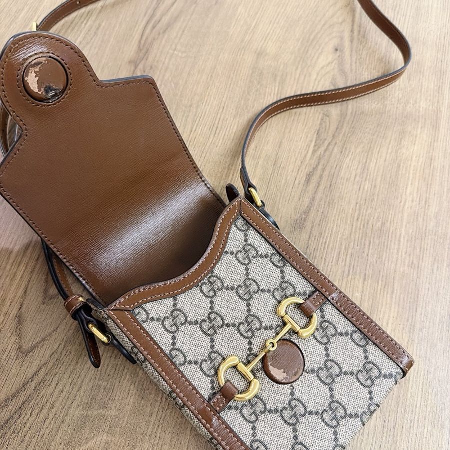 Gucci 古馳 1955 手機包 斜背包 隨身包 男女通用-14