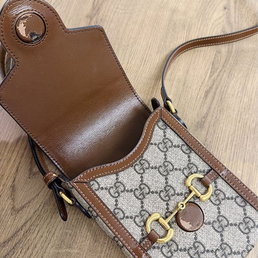 Gucci 古馳 1955 手機包 斜背包 隨身包 男女通用-21