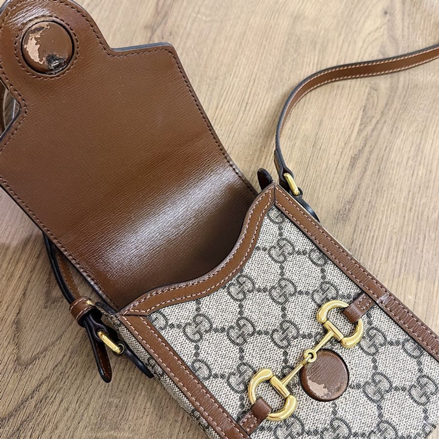 Gucci 古馳 1955 手機包 斜背包 隨身包 男女通用-23