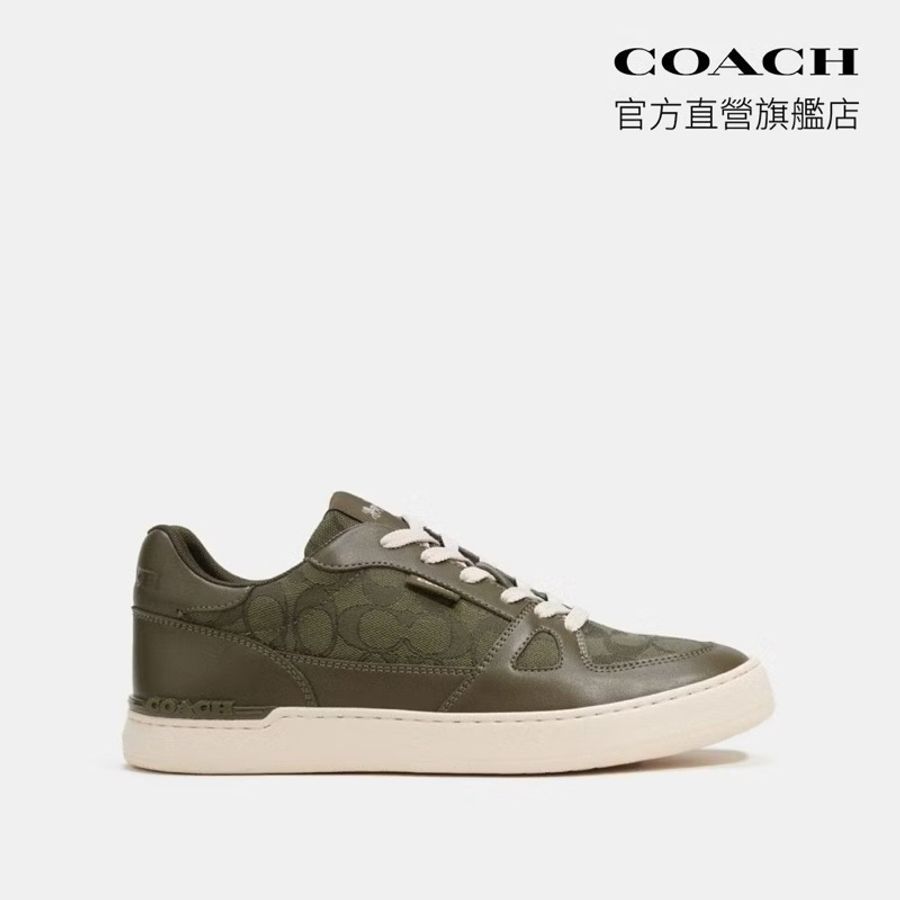 【COACH】CLIP 經典LOGO球鞋-暗綠色(CI079)-8