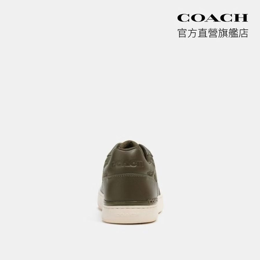 【COACH】CLIP 經典LOGO球鞋-暗綠色(CI079)-9
