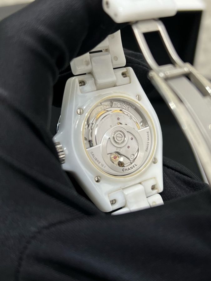 Chanel香奈兒J12 CALIBER 12.1腕表 H5705 表徑38毫米附件 卡 盒-9