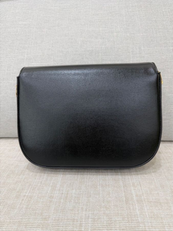 Gucci 經典黑色1955系列馬銜扣斜背包-8