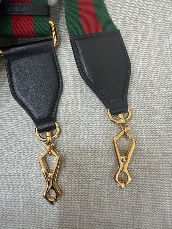 Gucci 經典黑色1955系列馬銜扣斜背包-31